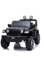 Jeep Wrangler Rubicon 4X4 Kids Ride-On Car - Unleash Their Off-Road Spirit! - Black